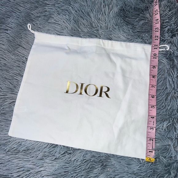 Authentic Dior Dust Bag 13x11 white and gold - Picture 5 of 5